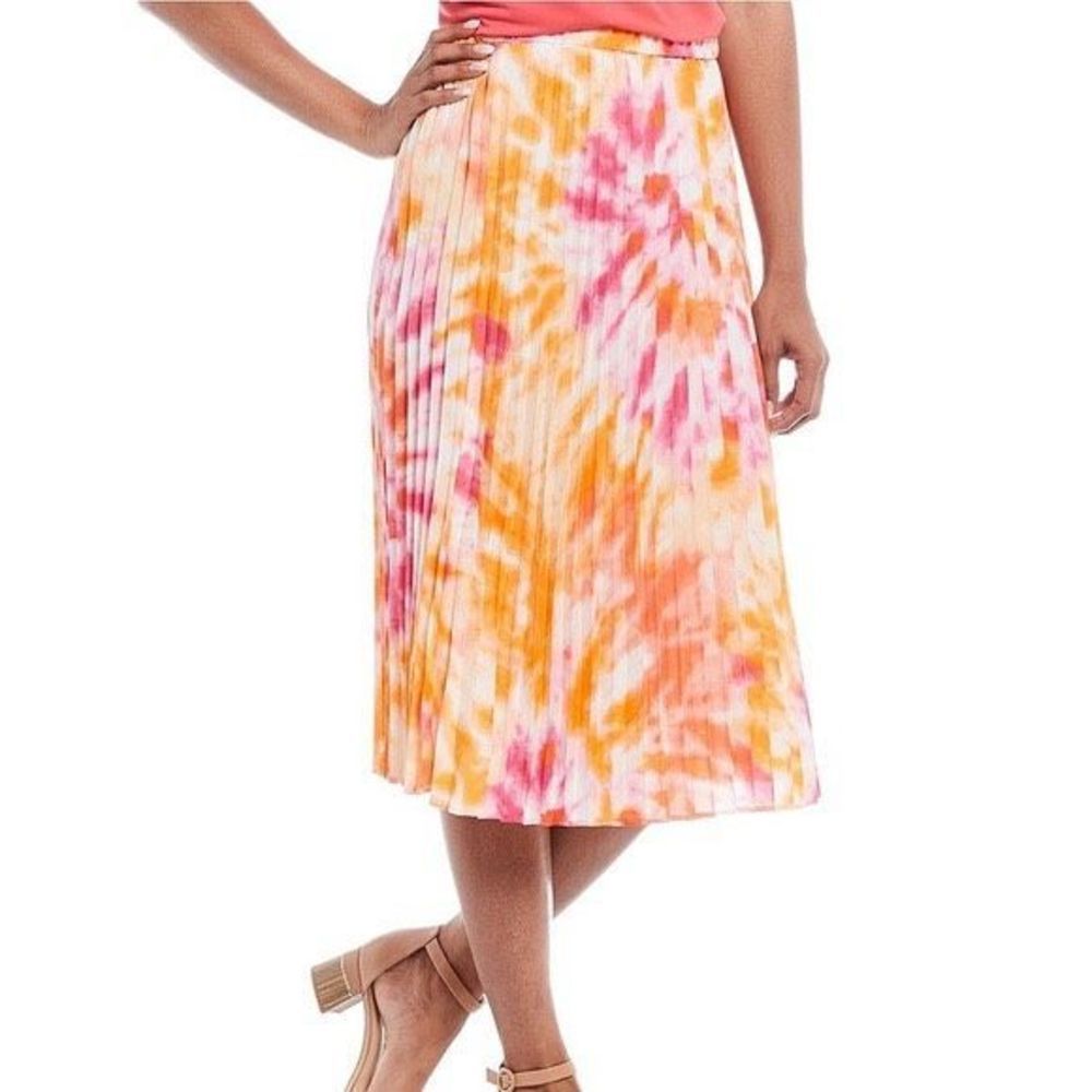 Calvin Klein Vibrant Tie-Dye Midi Skirt